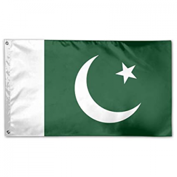 bandera nacional de pakistán tela de poliéster bandera del país