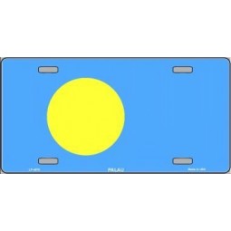 Palau Flag License Plate, World Country Flag Aluminum 6