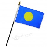 Quality Standard Flags One Dozen Palau Stick Flag, 4 by 6