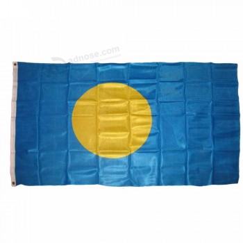 금관 악기 밧줄 고리 폴리 에스테 국기를 가진 고품질 3x5 FT 팔라우 깃발을 훔쳐라