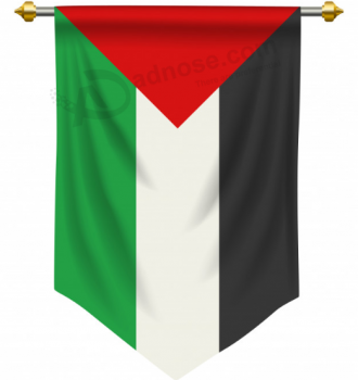 Drapeau de bannière fanion palestinien palestinien suspendu en polyester
