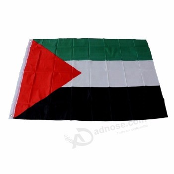 Bandeira nacional do país de Palestina impressa 3x5ft Bandeira da Palestina