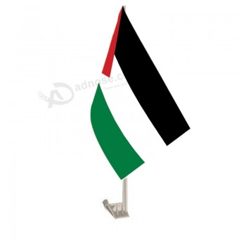 Tejido de poliéster mini palestina bandera para ventana de coche