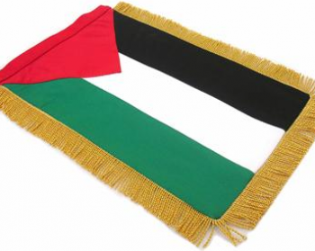 bandeira de alta qualidade da bandeira da flâmula da borla de palestina personalizada