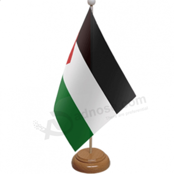 ポリエステルミニオフィスパレスチナテーブルトップ国旗