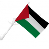 gebreide polyester buiten muur gemonteerde palestijnse vlag