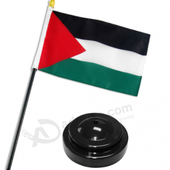 주문 폴리 에스테 팔레스타인 테이블 회의 책상 깃발