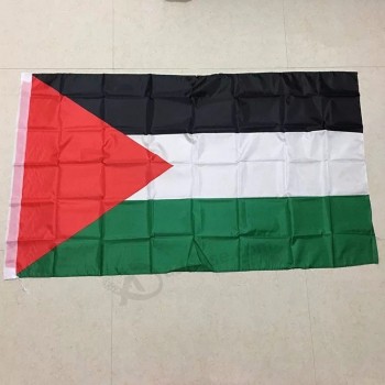 Precio bajo 75D poliéster promoción palestina 3 * 5 pies bandera