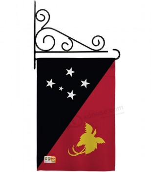 パプア世界の国旗の新しいギニア国旗印象的な装飾的な垂直13 