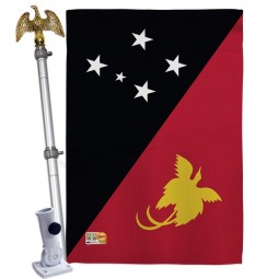 papua New guinea flags of the world nazionalità impressioni decorative vertical 28 