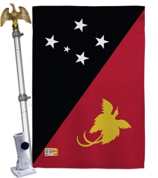 papua banderas de Nueva guinea del mundo nacionalidad impresiones decorativas verticales bandera de casa de doble cara de 28 