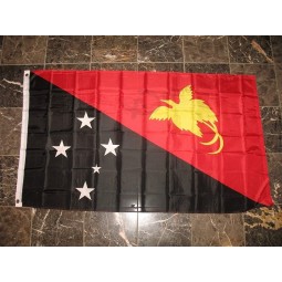 3x5 Papua-Neuguinea Flagge 3'x5 'Haus Banner Messing Ösen Doppelnaht UV-beständig.