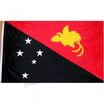 Drapeau de la Papouasie-Nouvelle-Guinée Polyester 3 pi x 5 pi