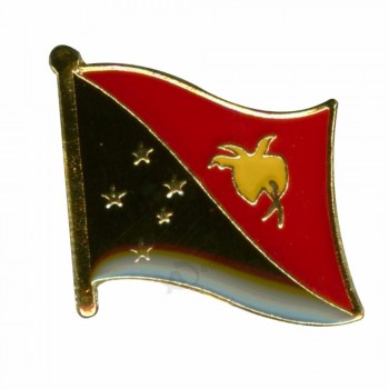 Papua New Guinea country flag lapel pin