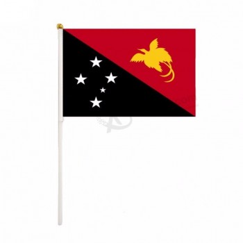 Différent pays 2019 bas prix PAPOUASIE-NOUVELLE-GUINÉE drapeau national de la main
