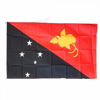 papua personalizada Nueva guinea - bandera / banner mundial de poliéster de 3 'x 5'