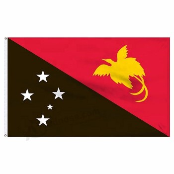 Baixo preço por atacado nacional pendurado ao ar livre personalizado impressão 3x5ft papua Nova guiné bandeira