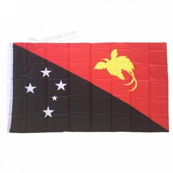 Stoter alta qualidade 3x5 FT papua Nova guiné bandeira com ilhós de bronze poliéster bandeira do país