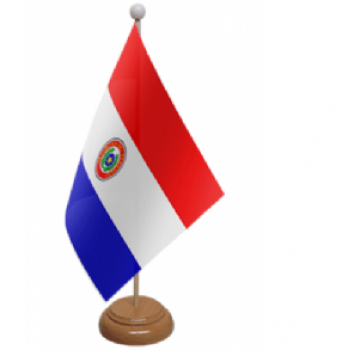 파라과이 국기 테이블 파라과이 국가 책상 국기