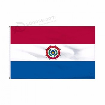 Impresión completa decoración paraguay bandera celebración personalizada paraguay bandera