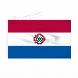 impressão completa decoração bandeira do paraguai celebração celebração bandeira do paraguai
