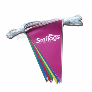custom design bedrukte mini opknoping bunting wimpel string vlaggen banner