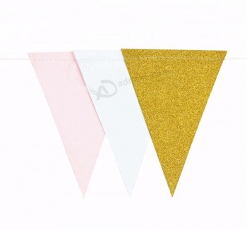 Sunbeauty groothandel verjaardag driehoek bunting vlaggen garland wimpel banner