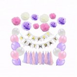 Décoration de fête Bunting Favors Joyeux anniversaire bannière
