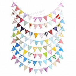 DIY Brautpartei Karneval liefert Dreieck Banner Fahnen Großhandel