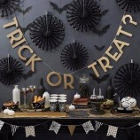 Décoration de fête d’Halloween 3D Bat Spooky Bunting et Tassel Kit