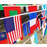 Stock extérieur string nid d’ange polyester drapeau promotionnel de fête
