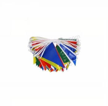 Vente en gros polyester impression fête Bunting drapeau