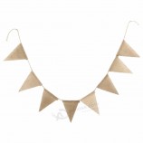 3m Vintage Jute Seil hessischen Sackleinen Banner Wimpel Hochzeit Dekoration Fotografie Requisiten Party 13 Flaggen