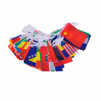 Impression 2018 pays Bunting drapeaux pour la vente en gros