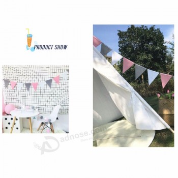 Drapeaux de fanion Bannières fanion pour la fête Anniversaire Douche de bébé Décoration Fournitures de fête de mariage