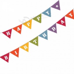 colorful triangle bunting flag custom design banners