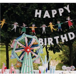 Paper Customized Pennant String Flag Triangle flag bunting