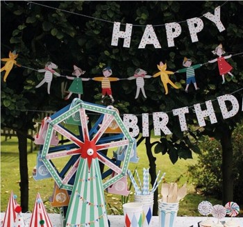 Paper Customized Pennant String Flag Triangle flag bunting