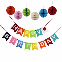 화환 생일 분홍색 거터 금 깃발 깃발 금 생일 축하 깃발 천
