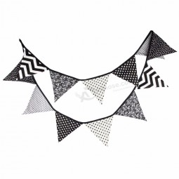3.2m 12 vlaggen banner bunting wimpel partij decoratie katoenen doek wimpels verjaardag bruiloft banners