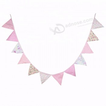 decoración de cumpleaños decoración del hogar tela empavesado triángulo bandera