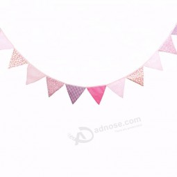 Tissu de fond de mariage Bunting Triangle Flag
