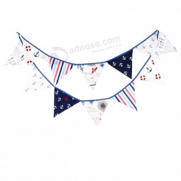 party decoration pirate hanging blue pennant flag banner