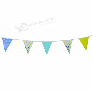 pancartas coloridas de puntos fiesta PE pannet buntings decoración del hogar suministros para fiestas