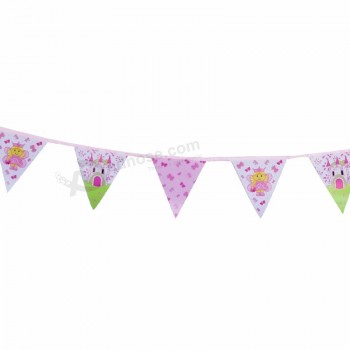 princesa castillo tema banderines pancartas fiesta de cumpleaños de niña favor suministros
