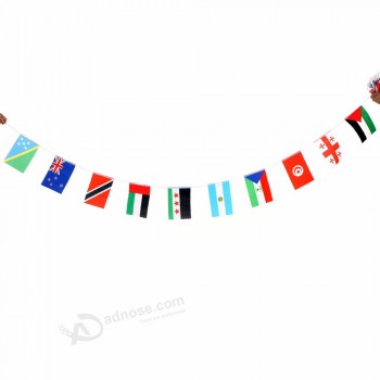 bandiera d'attaccatura della bandiera della corda del mondo dei paesi