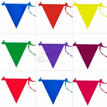 3m lange multi-colour party driehoek vlag bunting banner rekwisieten guirlande feestdecoratie outdoor evenement winkel opening wimpels