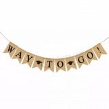 billige fahnen und banner, neue produkte party bunting sackleinen wimpel