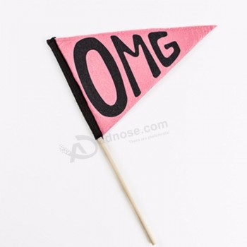 Custom  Felt  Triangle  Pennant  Flags, Custom  Triangle  Pennant  Flags, Triangle  Wool  Felt