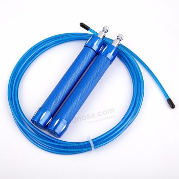 Jump rope manufacturers custom steel wire jump rope with aluminum alloy handle for speed rope workout